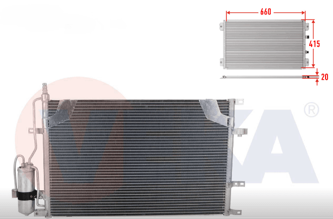 S60 / V70 / XC70 / S80 -2005 KLİMA RADYATÖRÜ