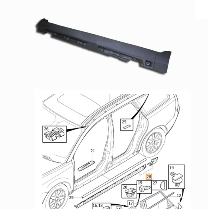 S40 V50 Sol Marşbiyel Bakaliti 2005-2012