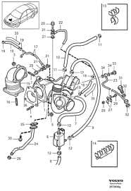 S40 V40 Turbo Yağlama Borusu (Turbodan Motora Giden)
