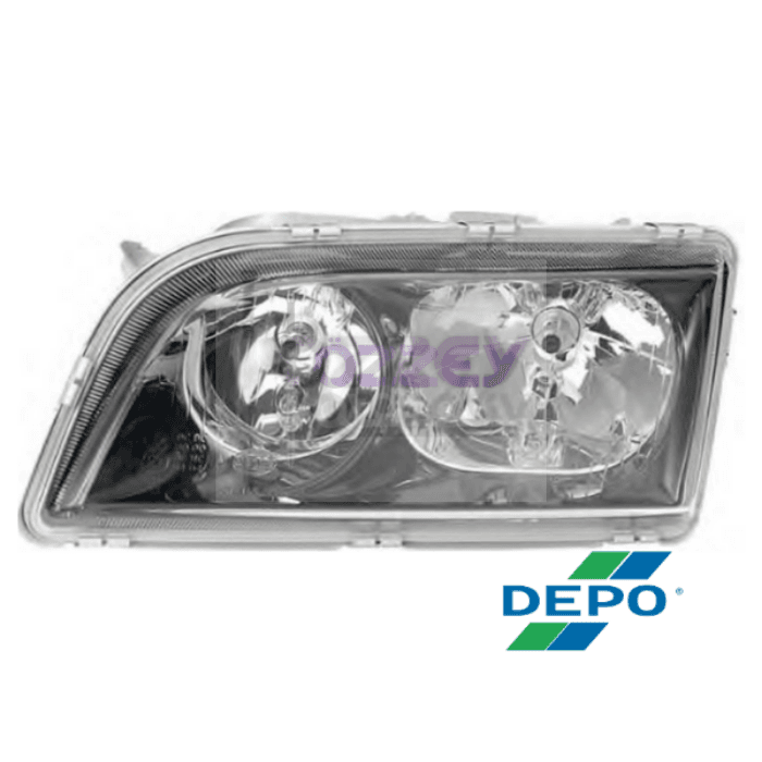S40 V40 Siyah Krom Çerçevesiz Sol Far 2003-2004