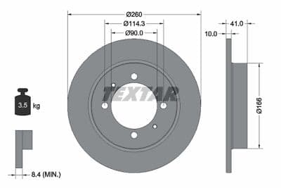 S40/V40 1996 -2004 Arka Disk
