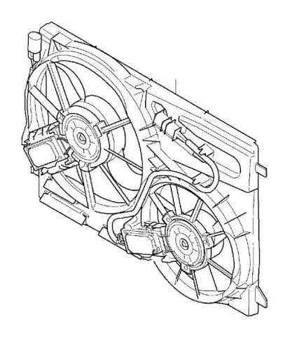 S80 V70 2006-2008 Fan Komple
