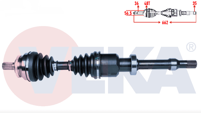 S80 Akis Komple Sağ 1999-2006 4T65EV/4T65EV-GT