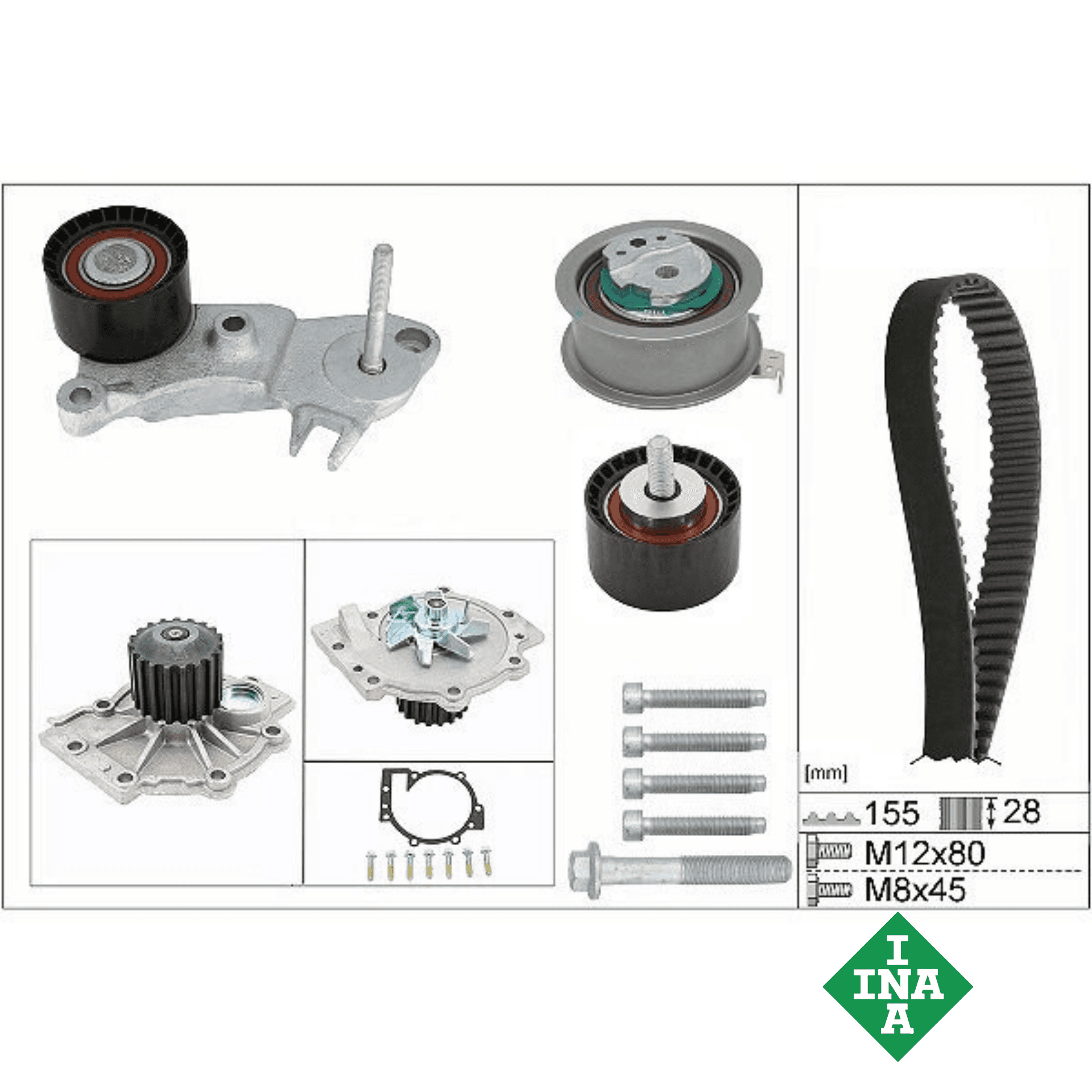 V40 XC40 S60 V60 XC60 V70 XC70 S80 S90 V90 XC90 Triger Seti + Devirdaim 2.0 Dizel D4