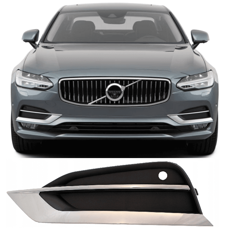 S90 V90 Sis Far Kapağı Sol Krom Çerçeveli 2017-2020