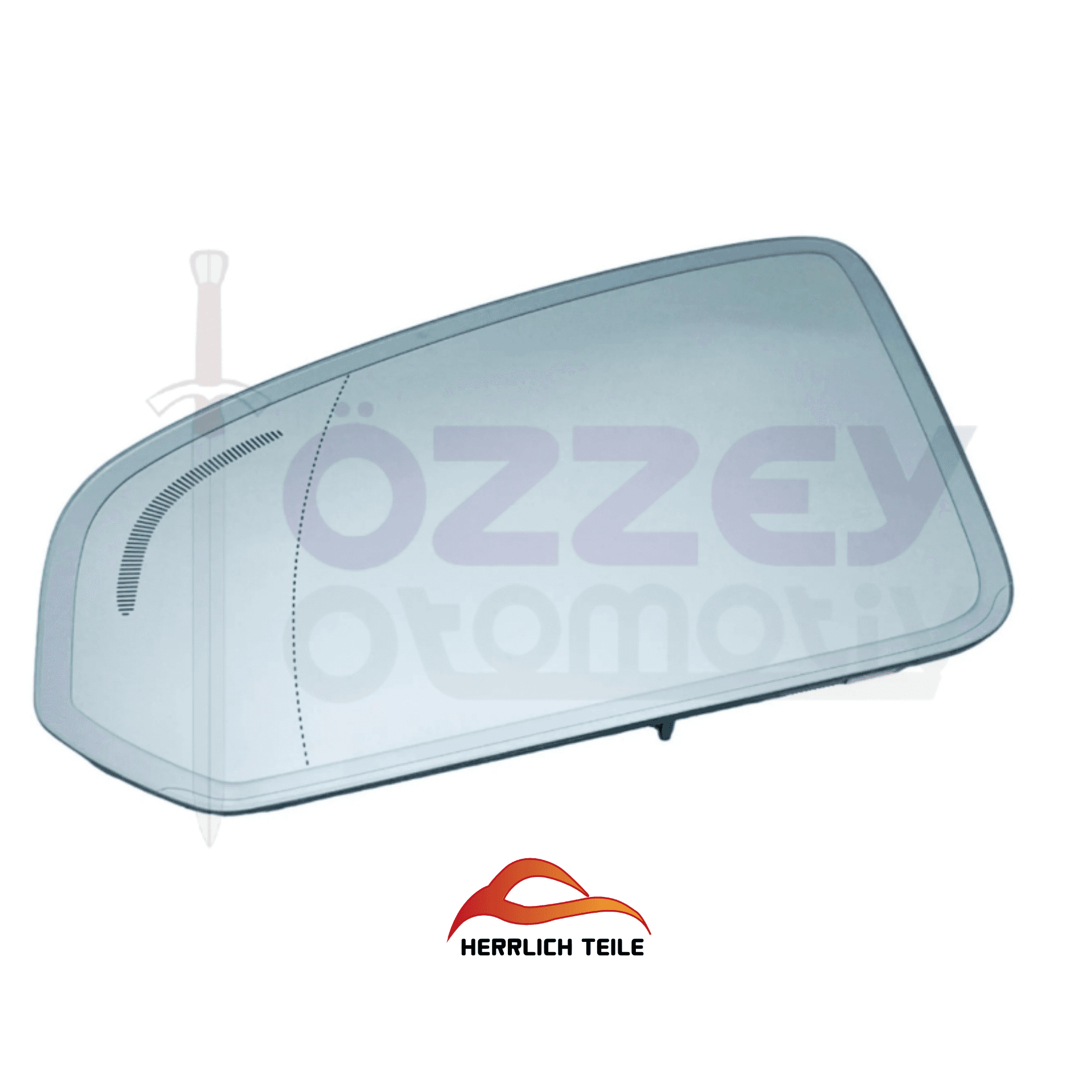 S60/V60/V60 CC Ayna Camı Sol (Kör Nokta)