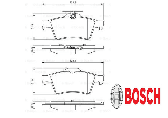 S40 V40 V50 C30 C70 06- Arka Fren Balatası 30742031