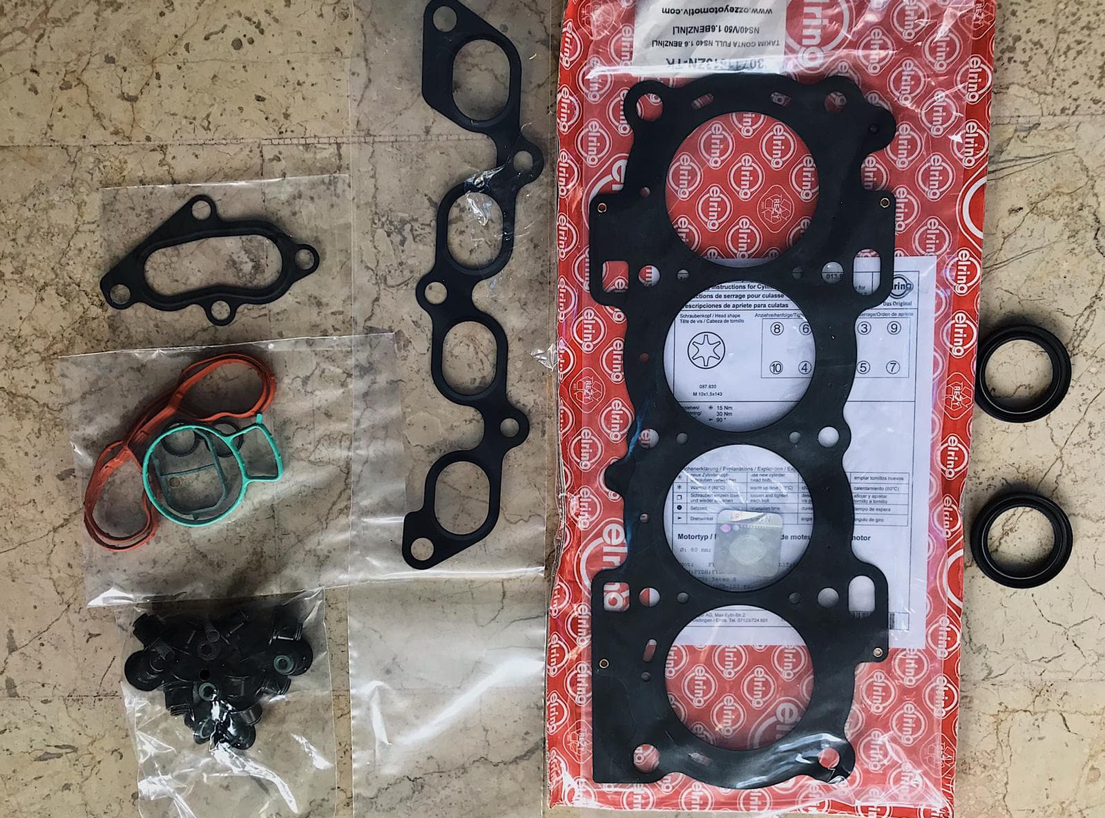 S40 V50 1.6 Benzinli Takım Conta