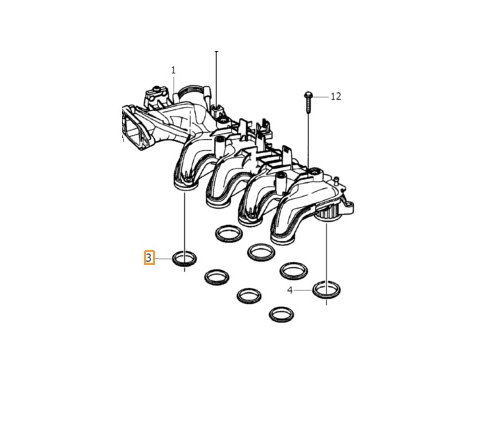 C30 S40 V50 S80 V70 Emme Manifold Oringi 35mm 1.6 Dizel (Euro 4)