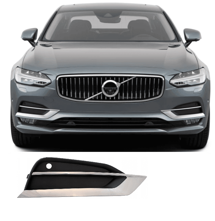 S90 V90 Sis Far Kapağı Sağ Krom Çerçeveli 2017-2020