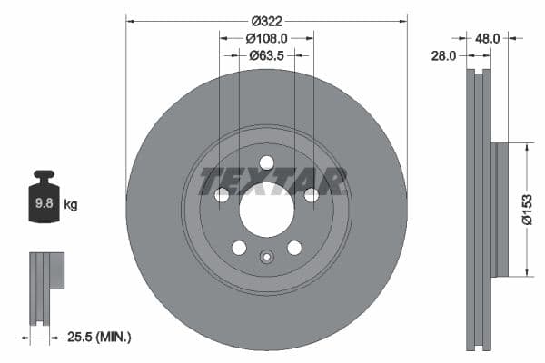 S90 V90 XC60 S60 V60 Ön Disk 17 İnç (322 MM) ADET FİYAT