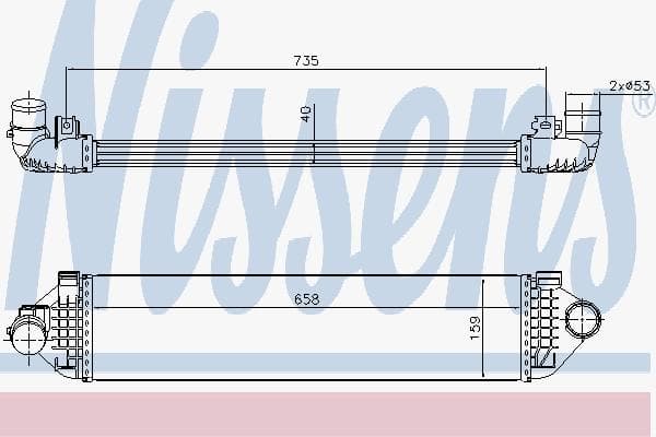 S60 V60 S80 V70 V40 Turbo Radyatörü Intercooler B4164T