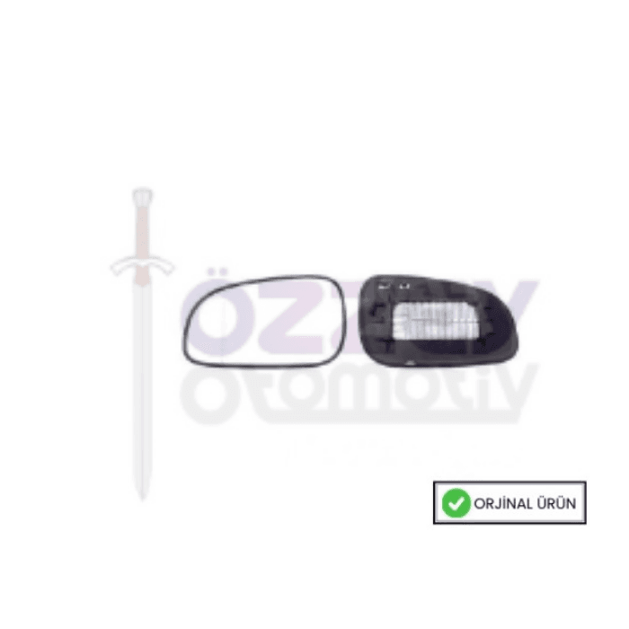 S60 S80 XCV70 Ayna Camı Sol Geniş Açılı