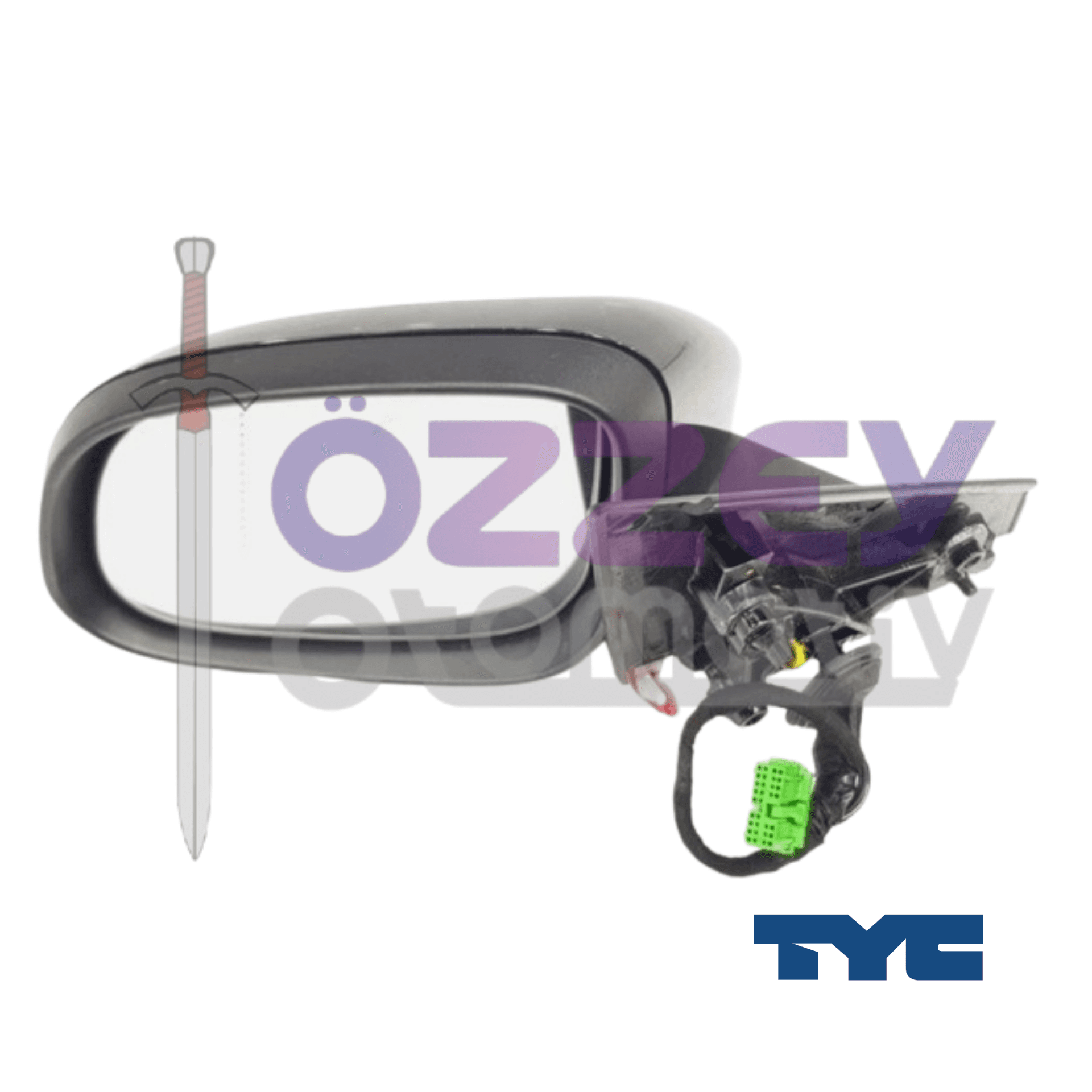 V40/V40CC Ayna Komple Sol Manuel Katlanır 2013-2019