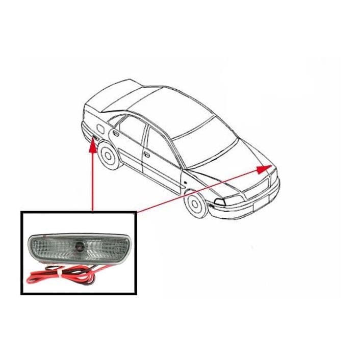 S40/V40 1996-2000 TAMPON SİNYALİ BEYAZ TAKIM ÖN SAĞ/ ARKA SOL-ÖN SOL/ ARKA SAĞ